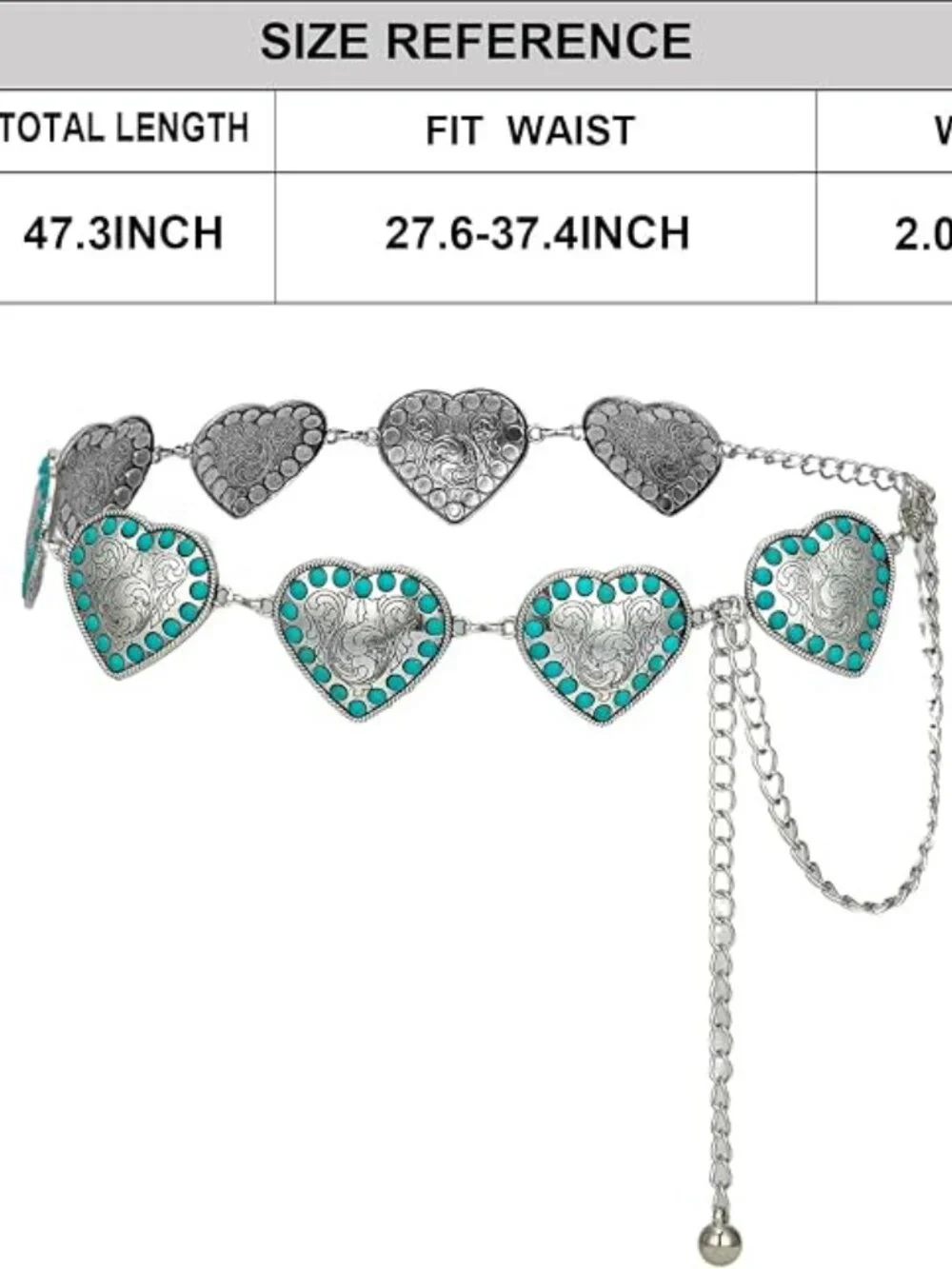Western Metal Concho Waist Chain for Women | Cowgirl Adjustable